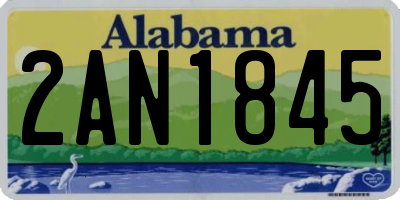 AL license plate 2AN1845