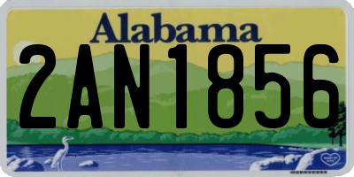 AL license plate 2AN1856
