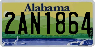 AL license plate 2AN1864