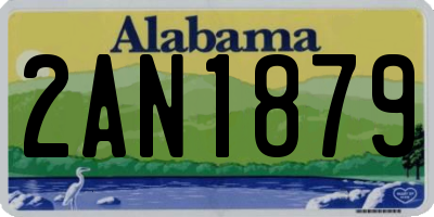 AL license plate 2AN1879