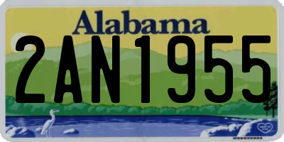 AL license plate 2AN1955