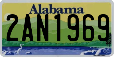 AL license plate 2AN1969