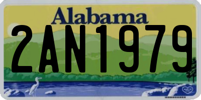 AL license plate 2AN1979