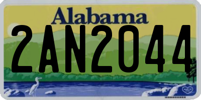 AL license plate 2AN2044