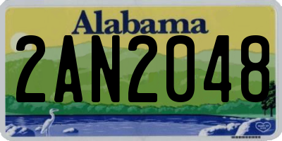 AL license plate 2AN2048