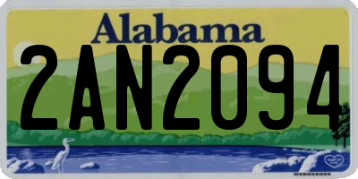 AL license plate 2AN2094