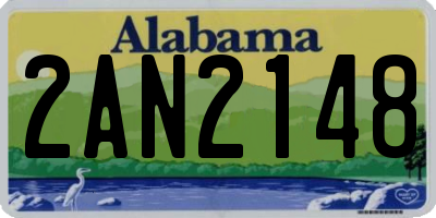 AL license plate 2AN2148