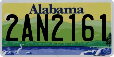 AL license plate 2AN2161