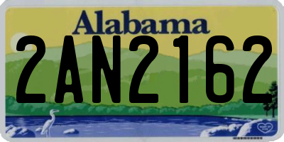 AL license plate 2AN2162