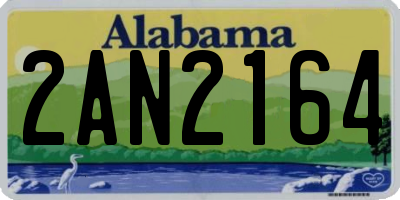 AL license plate 2AN2164