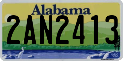 AL license plate 2AN2413