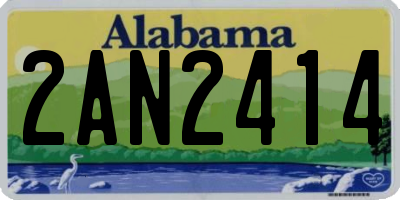 AL license plate 2AN2414