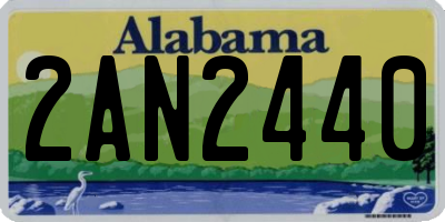 AL license plate 2AN2440