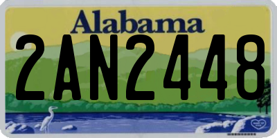 AL license plate 2AN2448