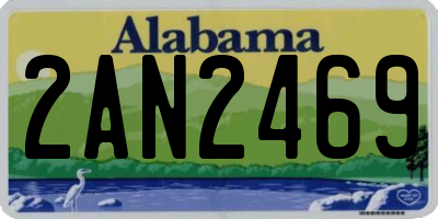 AL license plate 2AN2469