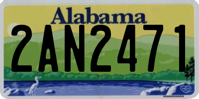 AL license plate 2AN2471