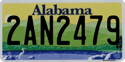AL license plate 2AN2479