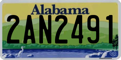 AL license plate 2AN2491