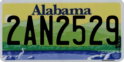 AL license plate 2AN2529