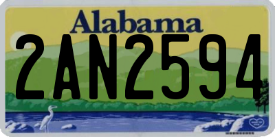 AL license plate 2AN2594