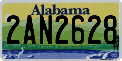 AL license plate 2AN2628