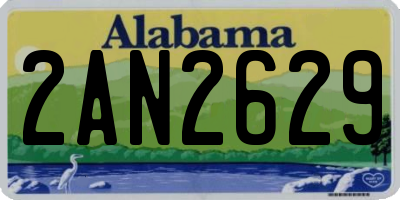 AL license plate 2AN2629