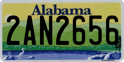 AL license plate 2AN2656