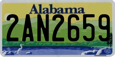 AL license plate 2AN2659