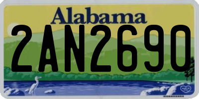 AL license plate 2AN2690