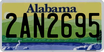 AL license plate 2AN2695