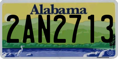 AL license plate 2AN2713