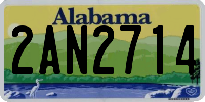 AL license plate 2AN2714