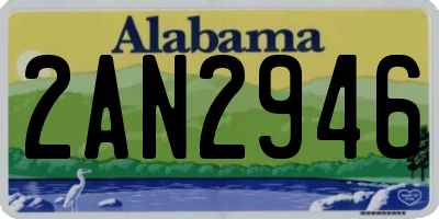 AL license plate 2AN2946