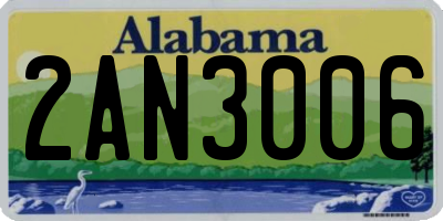 AL license plate 2AN3006