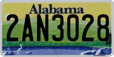 AL license plate 2AN3028