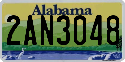 AL license plate 2AN3048