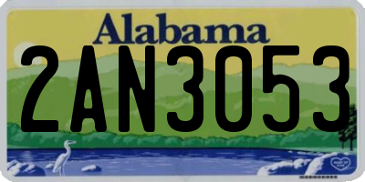 AL license plate 2AN3053