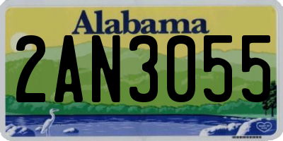 AL license plate 2AN3055