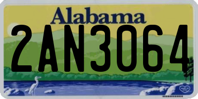 AL license plate 2AN3064