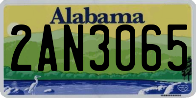 AL license plate 2AN3065