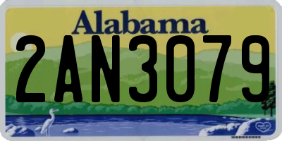 AL license plate 2AN3079