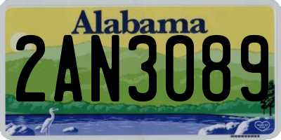 AL license plate 2AN3089