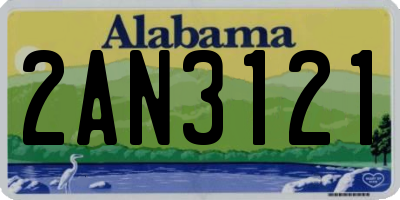 AL license plate 2AN3121