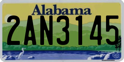 AL license plate 2AN3145