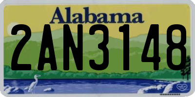 AL license plate 2AN3148