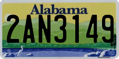 AL license plate 2AN3149