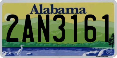 AL license plate 2AN3161