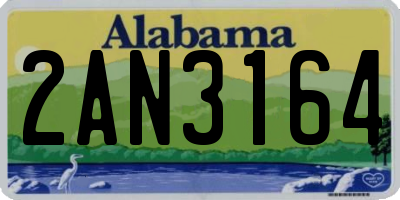 AL license plate 2AN3164