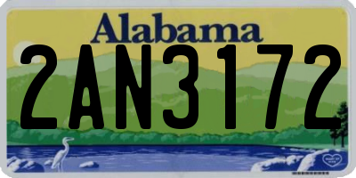 AL license plate 2AN3172