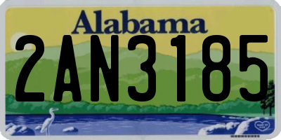 AL license plate 2AN3185